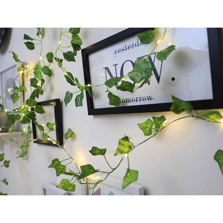 9.8 ft Green Plant Vine with Light Manufacturer Wholesale Vine String Lights [1 Pack] Ivy Decor String Lights 20 Led，Fairy Night Lights for Home Room Bedroom Wall Decoration