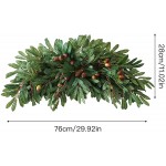 Timpfee Artificial Flower Swag 29.5 inch Decorative Swag with Artificial Lemons Blueberry and Green Leaves Spring Fruit Garland Wreath Centerpiece for Wedding Arch Front Door Wall Home Decor