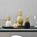 UTUT Home Decoration Nordic Modern Pineapple Fruit Living Room Wine Cabinet Window Desktop Home Decor Black L