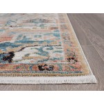 Azure Collection Faded Beige & Blue 5'3 X 7'6 Persian Area Rug Vintage Style Accent Rug by Abani Rugs