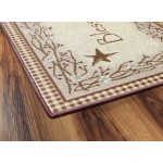 Brumlow Mills Bless Our Home Berry Blossoms Floral Welcome Door Mat for Entryway Kitchen or Home Décor Area Rug 20 x 44 Deep Red