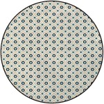 Circles Spots Colorful Round Area Rug Living Room Bedroom Modern Accent Home Decor Diameter 4 ft