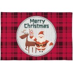 Edwiinsa Bedroom Plush Area Mat Fluffy Christmas Santa Reindeer Gifts Shag Rug for Living Room Absorbent Doormat for Indoor Luxury Accent Mat Home Decor 20x31.5 Black and Red Buffalo Checker