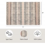 French Connection – Stonewash Rug | Boris Strawberry Style | Modern Boho Home Décor | Rectangle Accent Area Rug | 100% Cotton | Measures 4' x 6' | Natural Blush