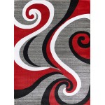 Glory Rugs Modern Area Rug Swirls Carpet Bedroom Living Room Contemporary Dining Accent Sevilla Collection 4817A