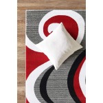 Glory Rugs Modern Area Rug Swirls Carpet Bedroom Living Room Contemporary Dining Accent Sevilla Collection 4817A