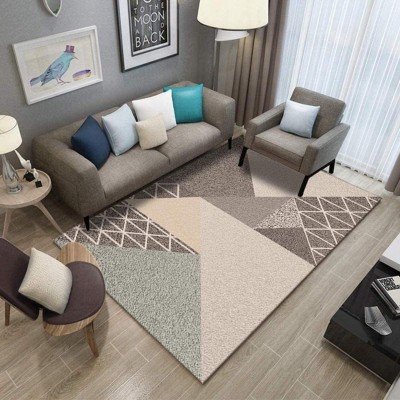 KWEE Faux Wool Area Rug Traditional Rectangle Throw Rug Non-Slip Backing Soft Floor Carpet for Sofa Living Room Bedroom Modern Accent Home Decor,C,140x200cm