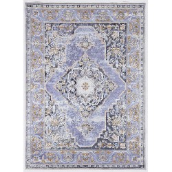 Linon Home Decor Products Honora Lockhart Lavender Grey 3'3" X 5' Accent Rug