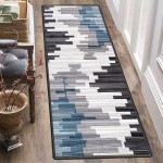 Modern Rugs 15.7x117.9inch Rugs for Living Room Sale 6mm Pile Non-Slip Backing for Sofa Living Room Bedroom Modern Accent Home Decor