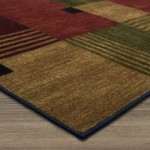 Mohawk Home New Wave Alliance Geometric Accent Area Rug 2'6x3'10 Tan Red Green