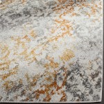 SAFAVIEH Madison Collection MAD608K Boho Chic Distressed Non-Shedding Living Room Bedroom Dining Home Office Area Rug 8' x 10' Cream Orange