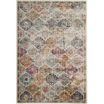 SAFAVIEH Madison Collection MAD611B Boho Chic Floral Medallion Trellis Distressed Non-Shedding Living Room Bedroom Accent Area Rug 3' x 5' Cream Multi