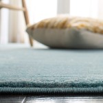 SAFAVIEH Vision Collection VSN606B Modern Ombre Tonal Chic Non-Shedding Living Room Bedroom Dining Home Office Area Rug 8' x 10' Aqua