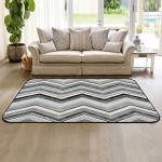 Soft Area Rugs for Bedroom Gray Gradient Nordic Style Minimalist Texture Stripes Washable Rug Carpet Floor Comfy Carpet Kids Play Mats Runner Rug for Floor Accent Home Decor-