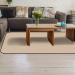 Soft Area Rugs for Bedroom Light Khaki Minimalist Colors Washable Rug Carpet Floor Comfy Carpet Kids Play Mats Runner Rug for Floor Accent Home Decor- 4'x6'