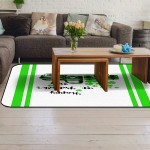 Soft Area Rugs for Bedroom Lucky St. Patrick's Day Shamrock Green Buffalo Check Plaid Truck Strips Washable Rug Carpet Floor Comfy Carpet Kids Play Mats Runner Rug for Floor Accent Home Decor-