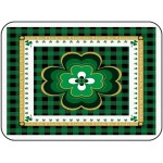 Soft Area Rugs for Bedroom St. Patrick's Day Lucky Shamrock Green Buffalo Plaid Lucky Day Washable Rug Carpet Floor Comfy Carpet Kids Play Mats Runner Rug for Floor Accent Home Decor-