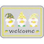 Soft Area Rugs for Bedroom Welcome Summer Farmhouse Cute Dwarf Holding Fresh Lemon Washable Rug Carpet Floor Comfy Carpet Kids Play Mats Runner Rug for Floor Accent Home Decor- 5'x7'