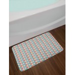 Ambesonne Exotic Bath Mat Tropical Monstera Leaves Pattern Coconut Palm Tropic Accents Inspiration in Urban Plush Bathroom Decor Mat with Non Slip Backing 29.5 X 17.5 Multicolor