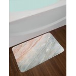 Ambesonne Marble Bath Mat Onyx Stone Textured Natural Featured Scratches Illustration Plush Bathroom Decor Mat with Non Slip Backing 29.5 X 17.5 Peach Grey