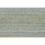 Feizy Home Collection 2.5' x 8' Green and Blue Handwoven Striped Rectangular Rug Runner