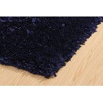 Home Weavers Bella Premium is Unique Soft Fluffy Jersey Shag Accent and Area Rug Ideal for Kitchen Living Space Bedroom or Kids Room 100% Polyester in Vibrant Colors 24 x 72 Runner Navy Blue