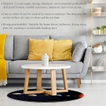 Planet Space Universe Round Indoor Outdoor Area Rugs Runner Rug Non-Slip Backing Floor Carpet for Sofa Living Room Bedroom Modern Accent Home Decor 39.4in