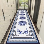 Runner Rug for Hallways Washable Runner Mat Non Skid Accent Distressed Throw Rugs Floor Carpet for Door Mat Laundry Room Hallways Entryway Size : 120x700cm