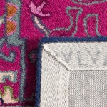 Safavieh Bellagio Collection BLG541B Handmade Medallion Premium Wool Area Rug 8' x 10' Grey Pink