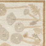 Safavieh Martha Stewart Collection MSR3627C Handmade Poppy Glossary Wool & Viscose Accent Rug 2'6 x 4'3 Nutshell Brown