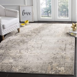 Safavieh Meadow Collection MDW178F Modern Abstract Area Rug 6'7" x 9' Grey