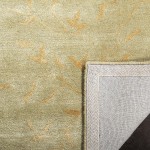 Safavieh Soho Collection SOH418D Handmade Premium Wool & Viscose Accent Rug 2' x 3' Sage Rust