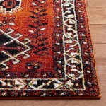SAFAVIEH Vintage Hamadan Collection VTH293P Oriental Traditional Persian Non-Shedding Living Room Bedroom Accent Area Rug 4' x 6' Orange Red