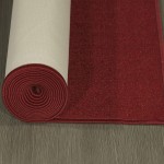 Sweet Home Stores SH Collection Solid Rubberback Indoor Runner Rug 20 x 59 Red