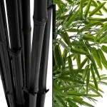 72 Inch Faux Bamboo Tree Plant Indoor Home Accent Decor Artificial Leaves