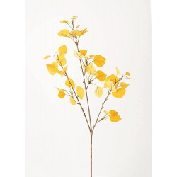 Artificial Aspen Leaf Spray in Yellow Gold 40" Tall Wedding Event and Home Decor