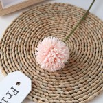 Artificial Flowers Chrysanthemum Ball Flowers Bouquet 10pcs Present for Important People Glorious Moral for Home Office Coffee House Parties and WeddingChampagne Pink