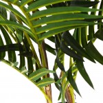 Artificial Palm Tree Leaves Tropical Plants Faux Fake Palm Leaves Tree Palm Fronds Plant Greenery Palm