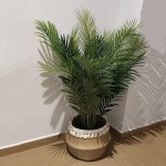 Artificial Palm Tree Leaves Tropical Plants Faux Fake Palm Leaves Tree Palm Fronds Plant Greenery Palm