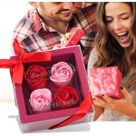 buzhidao Petal Gifts Artificial Day Rose Flower Bouquet Soap Bath Decor Valentine's 4 Home Decor A