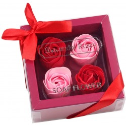 buzhidao Petal Gifts Artificial Day Rose Flower Bouquet Soap Bath Decor Valentine's 4 Home Decor A