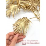 Fake Plants Christmas Decorations Gold Bouquet PASYOU Artificial Flowers Plastic Shrubs Grass Leaves Indoor Outdoor Home Garden Party Hotel Verandah Wedding Event Faux DIY Table Decor Golden 2 Pack