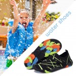 FANTURE Girls & Boys Water Shoes Lightweight Comfort Sole Easy Walking Athletic Slip on Aqua SockToddler Little Kid Big Kid