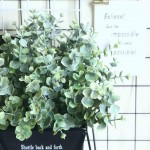 Guolarizi Artificial Wedding Silk Flowers Garden Plant Eucalyptus Fake Decor Green Home Home Decor Green