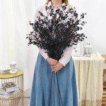 Hamore 4Pcs 39.4 in Baby Breath Gypsophila Artificial Flowers Fake Gypsophila Flowers Artificial Flowers for DIY Floral Arrangement Fake Real Touch Flowers for Wedding Party Home Garden Decor Black