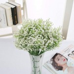 JinHot Fashion 10 Pcs White Gypsophila Artificial Fake Beautiful Flower Home Party Wedding Decor Flowers White
