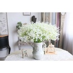 JinHot Fashion 10 Pcs White Gypsophila Artificial Fake Beautiful Flower Home Party Wedding Decor Flowers White