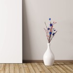 LPAYOK 6 Pcs Artificial Berry Stems Red White and Blue Pip Berry Picks Artificial Berry Spray Branch Twig for Home Centerpiece Vase Home Decor and 4th of July Independence Day