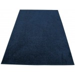 Modern Plush Solid Color Rug Navy 4' Round Pet and Kids Friendly Rug. Made in USA Area Rugs Great for Kids Pets Event Wedding