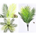 PASYOU Artificial Palm Tree Fake Plants Plastic Greenery Tropical Shrubs Faux Large Leaves for Home Indoor Outdoor Decor Garden DIY Basket Planter Filler Wedding Jungle Party Decoration Ornaments